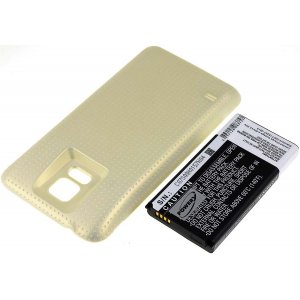 batteri till Samsung Galaxy S5/ typ EB-B900BC Gold 5600mAh