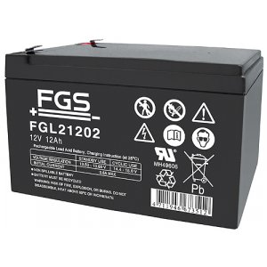 FGS FGL21202 High Rate Longlife blybatteri 12V 12Ah