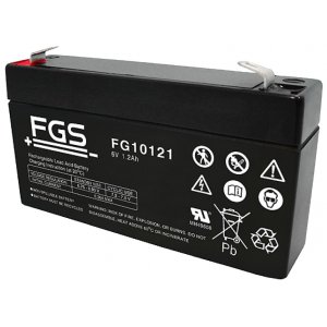 FGS FG10121 blybatteri 6V 1,2Ah