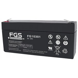 FGS FG10301 blybatteri 6V 3Ah