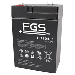 FGS FG10451 blybatteri 6V 4,5Ah