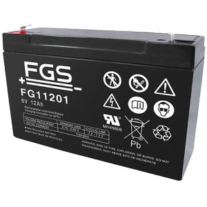 FGS FG11201 blybatteri 6V 12Ah