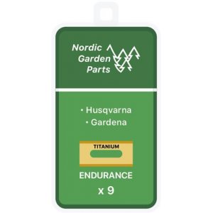 NGP Titanbelagd Endurance Rostfri Stlkniv 0.75mm fr Husqvarna & Gardena 9 st.(61-064)