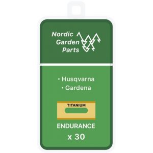 NGP Titanbelagd Endurance Rostfri Stlkniv 0.75mm fr Husqvarna & Gardena 30st.(61-066)