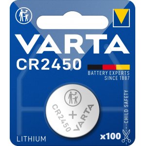 Varta CR2450 knappcell Batteri Lithium 3V 1 Blister x 100 (100 batterier)