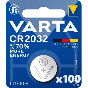 Varta CR2032 knappcell Batteri Lithium 3V 1 Blister x 100 (100 batterier)