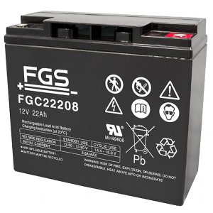 Batteri till start och frbrukning FGS FGC22208 Cyklisk blybatteri 12V 22Ah