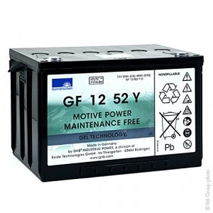 Batteri till Solar, Solfngare, Solceller Sonnenschein GF12 052Y0 (GF12052Y0) 12V 60Ah Gel-Batteri