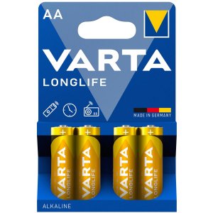 Batteri till VVS Varta Longlife Power Alkaline LR6 AA 4/ Blister 04906121414