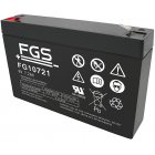 FGS FG10721 blybatteri 6V 7,2Ah