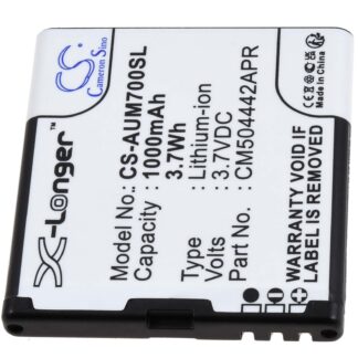 Batteri för seniortelefon Amplicomms PowerTel M7000, M6900, typ CM504442APR