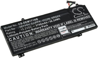 Batteri passar till Laptop Dell Alienware M15 2018, G5 15 5590, G7 15 7590, batteri-typ XRGXX m.fl.