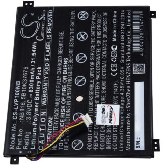 Batteri för bärbar dator Lenovo IdeaPad 100S-11IBY 80R200DHGE, typ NB116