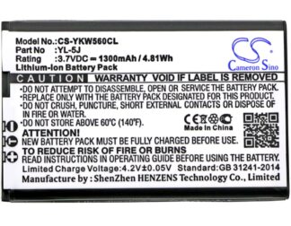 Batteri till sladdlös-telefon Yealink W56H / Typ YL-5J