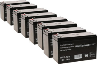 ersättningsbatteri (multipower) till UPS Apc Smart-UPS XL 3000 RM 3U / typ RBC12 o.s.v.. 12V 7Ah (ersätter 7,2Ah)