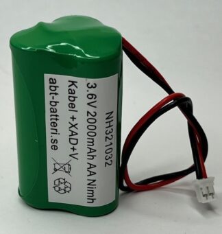 Nimh batteripaket 3,6V 2000mAh AA Std. Pyramid XAD+V (NH321032)