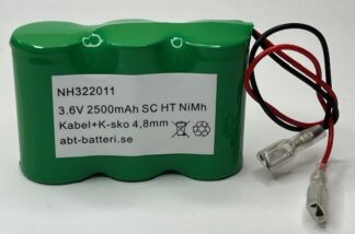 Nimh batteripaket 3,6V 2500mAh SC HT staket k-sko 4,8mm (NH322011)